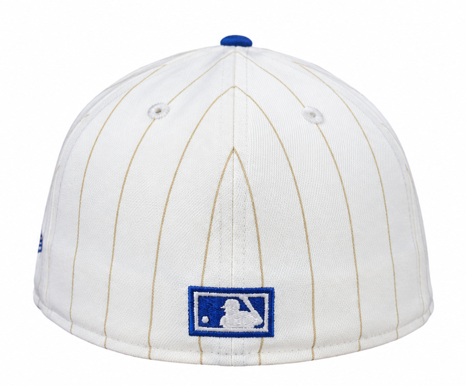 Atlanta Braves Historic Off White/Royal New Era 59FIFTY Fitted Hat