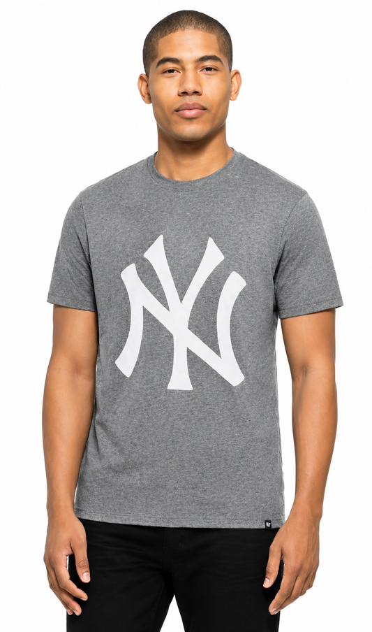 '47 Brand Men's New York Yankees Gray Primary Logo Club Tee