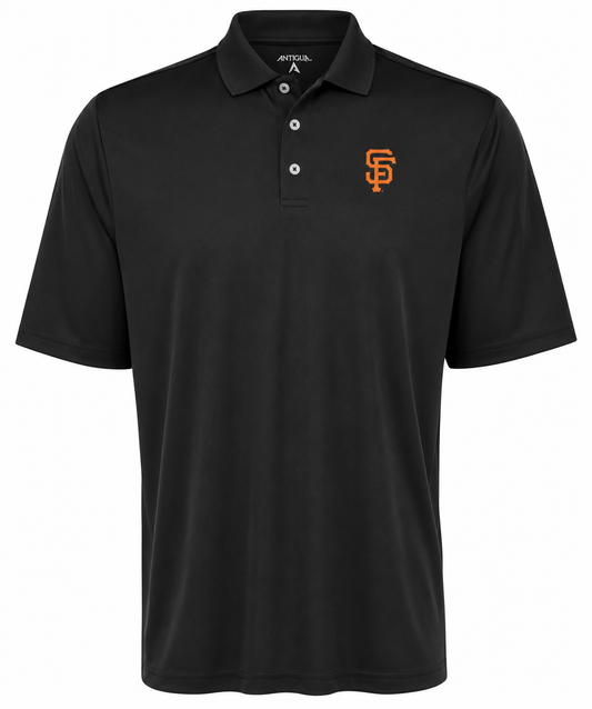 San Francisco Giants Black Pique Extra Light Polo Shirt
