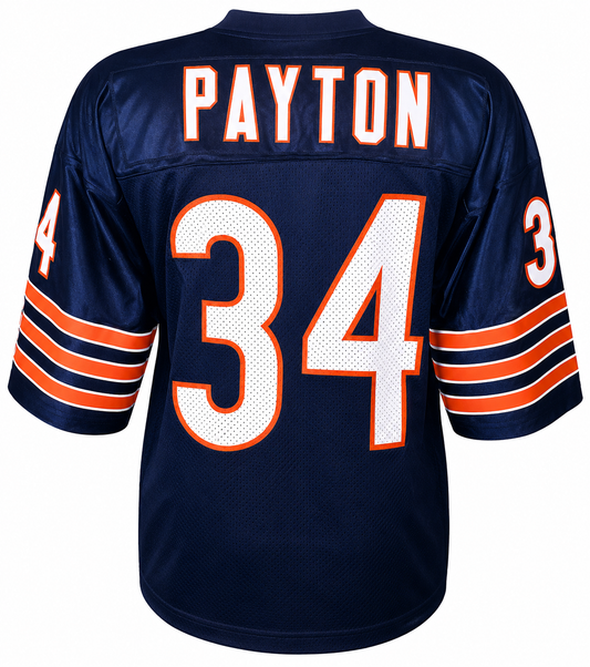 Men's Walter Payton Chicago Bears Vintage Navy Replica Jersey