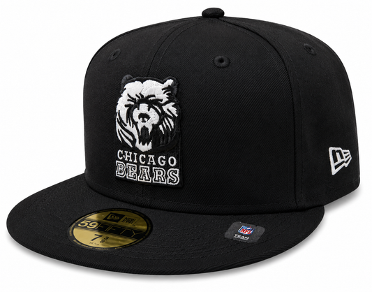 Chicago Bears Black Grizzley New Era 59FIFTY Fitted Hat