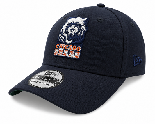 Chicago Bears New Era Gridiron Collection 1990 Classic Navy 39THIRTY Flex Hat