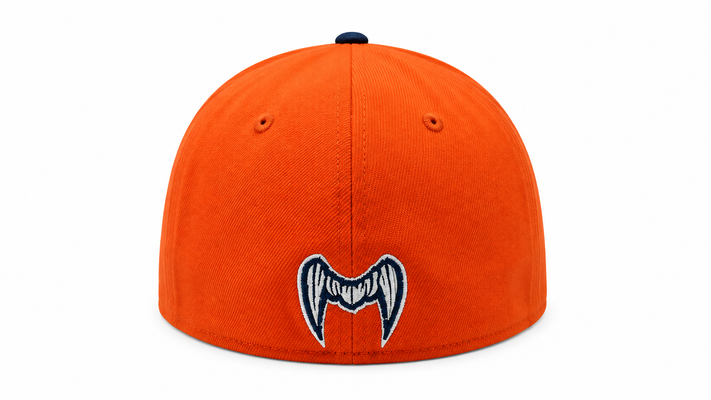 Chicago Bears New Era Gridiron Collection 2 Tone Orange Navy Monsters 39THIRTY Flex Hat