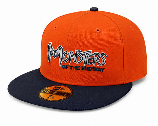 Chicago Bears New Era Gridiron Monsters 2 Tone Orange/Navy 59FIFTY Fitted Hat