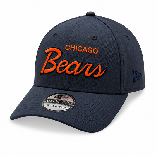 Chicago Bears New Era Griswold Deep Navy 39THIRTY Flex Hat