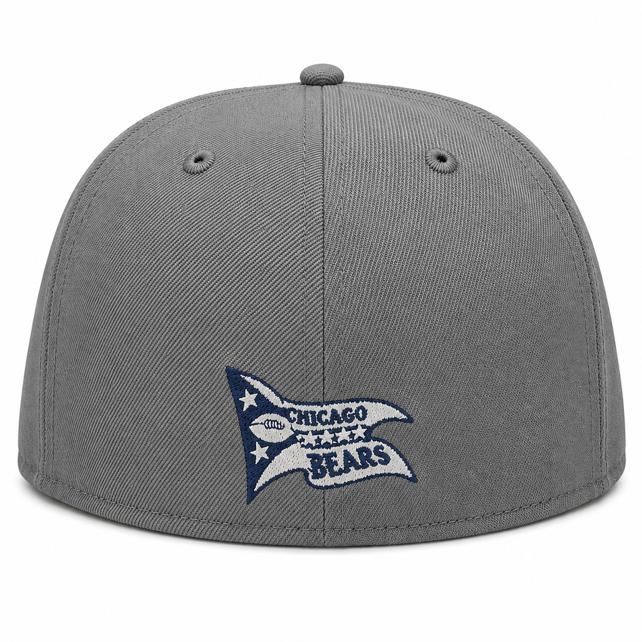 Chicago Bears "B" Logo Traditions Storm Gray New Era 59FIFTY Fitted Hat
