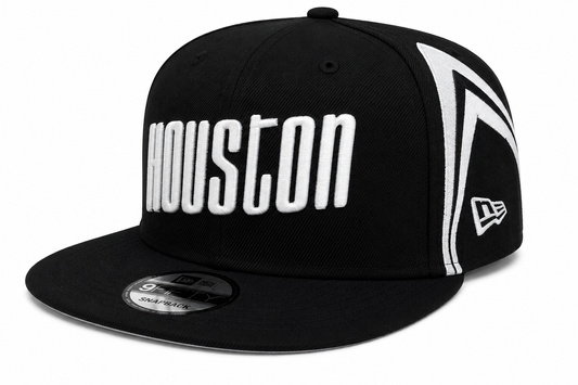 Houston Rockets NBA 2021-2022 City Edition Black New Era 9FIFTY Snapback Adjustable Hat
