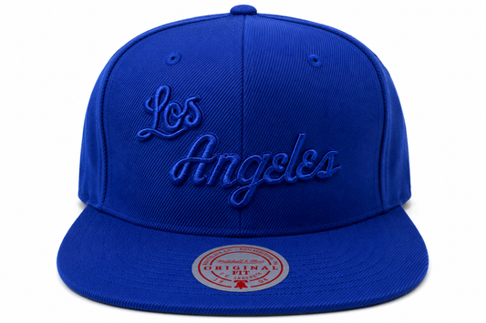 Los Angeles Lakers Mitchell & Ness Tonal Eclipse Snapback Hat- Blue