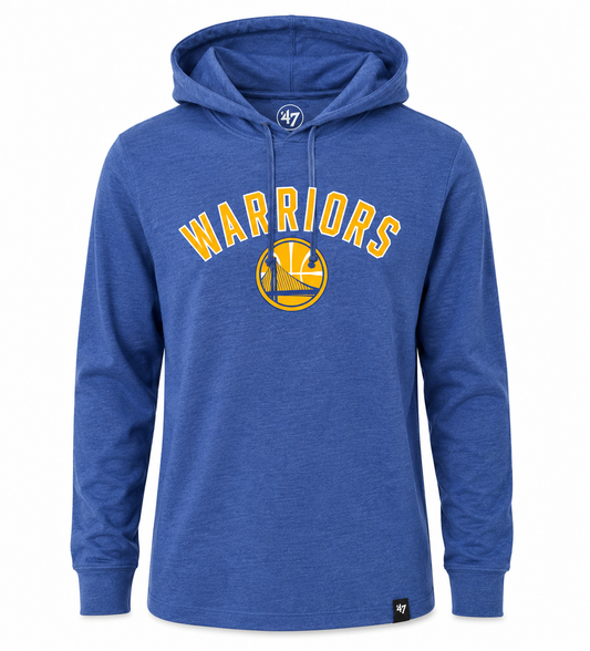 Mens Golden State Warriors '47 NBA Focus Club Hood Long Sleeve T-Shirt