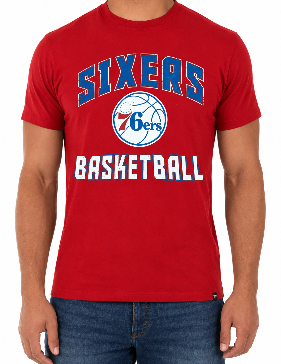 Men's Philadelphia 76ers Red Game Changer Super Rival '47 Brand Tee