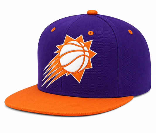 Mitchell & Ness Phoenix Suns Purple/Orange XL Pop Team Adjustable Snapback Hat