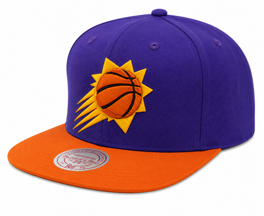 Men's Phoenix Suns Mitchell & Ness Purple/Orange 2-Tone Snapback Adjustable Hat