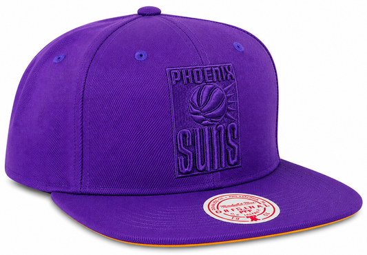 Phoenix Suns Mitchell & Ness Tonal Eclipse Snapback Hat- Purple