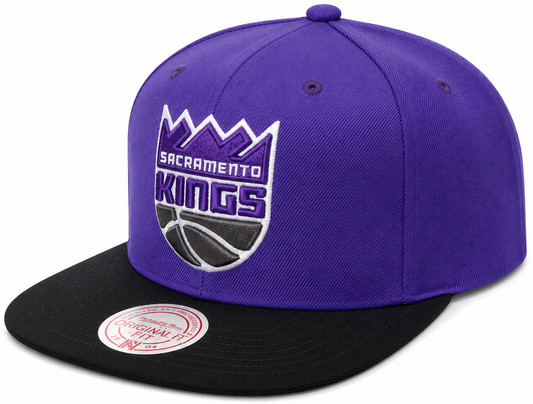 Men's Mitchell & Ness Sacramento Kings 2-Tone 2.0 Purple/Black Snapback Hat