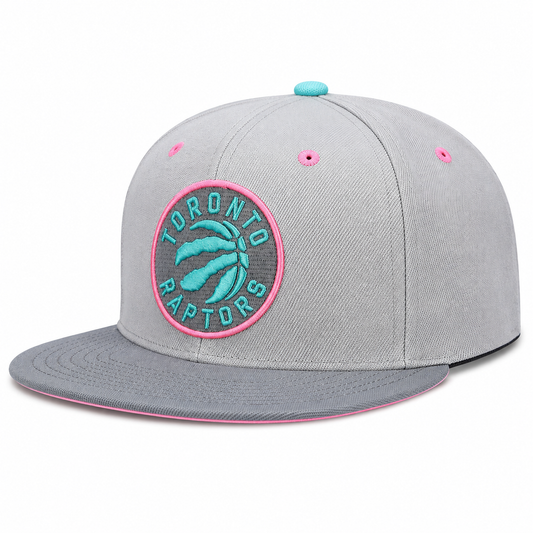 Men's Toronto Raptors Mitchell & Ness Gray Wolf Mags Snapback Hat