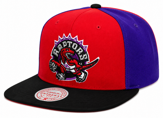 Toronto Raptors NBA On The Block Mitchell & Ness Snapback Hat
