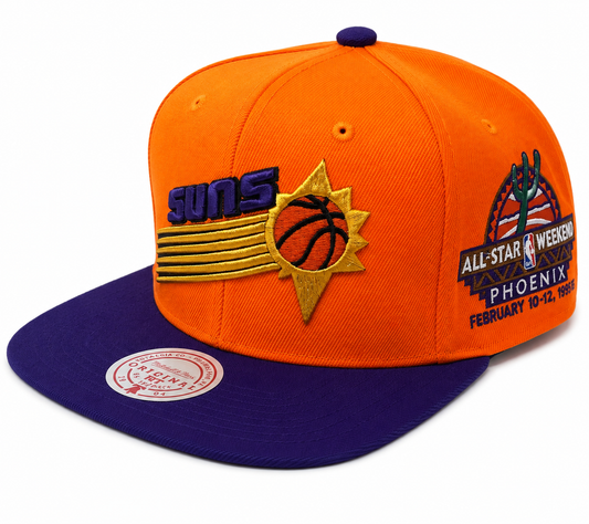 Men's Mitchell & Ness Phoenix Suns NBA 1995 All Star Orange HWC Snapback Hat