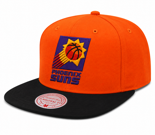 Men's Mitchell & Ness Phoenix Suns Basic Core Orange/Black Adjustable Snapback Hat
