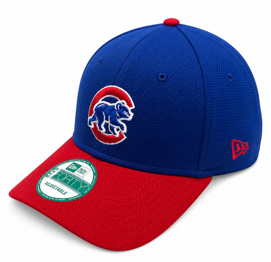 Chicago Cubs Walking Bear Logo Performance 9FORTY Adjustable Hat By New Era