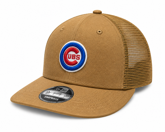 Chicago Cubs New Era Bronze Low Profile Trucker 9FIFTY Snapback Hat