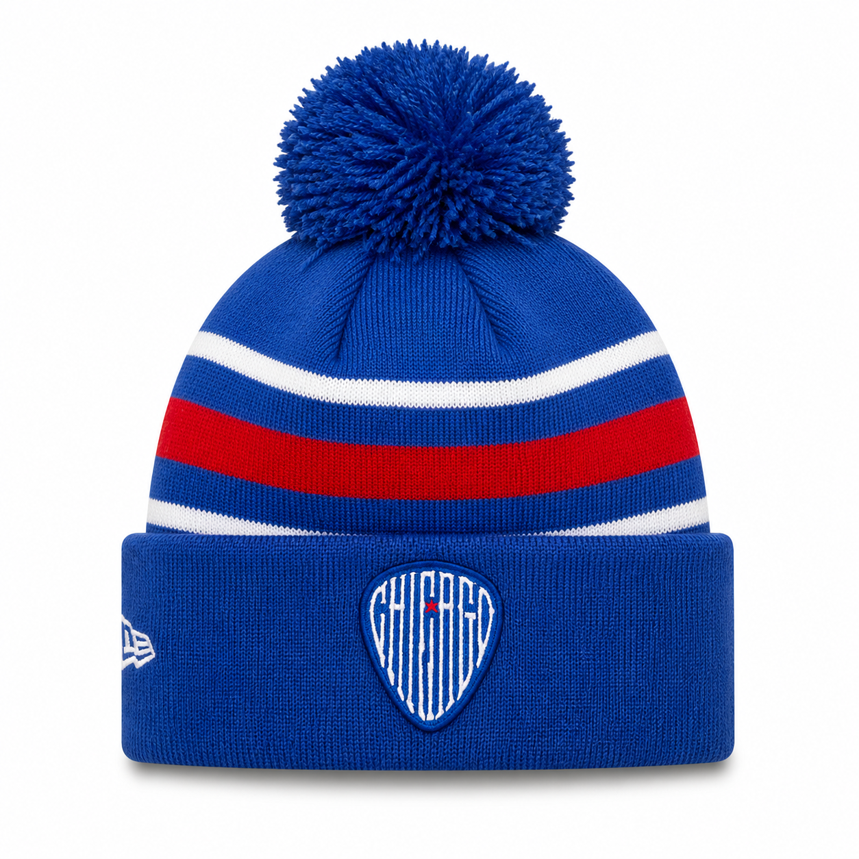 Chicago Cubs New Era Royal 2nd Alternate Cuffed Knit Hat with Pom