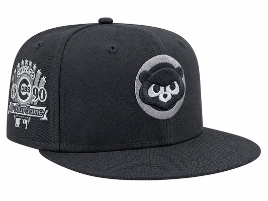 Chicago Cubs New Era Black/Graphite '90 All Star Game 59FIFTY Fitted Hat