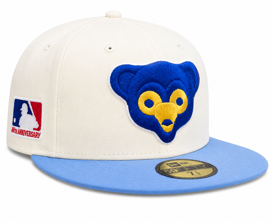 Chicago Cubs Cooperstown Collection 2 Tone Off White/Sky Blue 1969 59FIFTY Fitted Hat