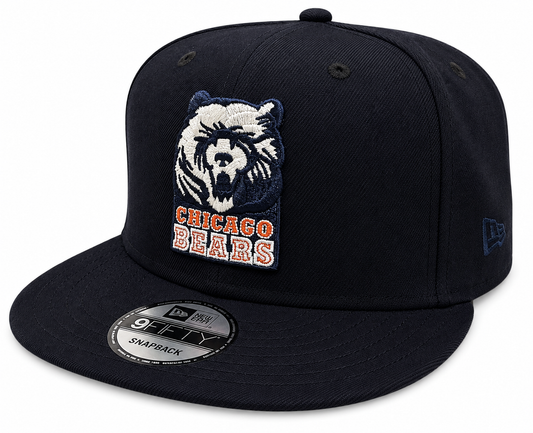 Chicago Bears New Era Gridiron Classics 1990 Navy 9FIFTY Adjustable Snapback Hat