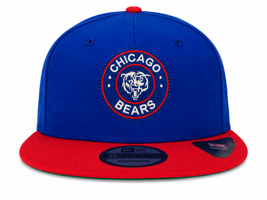 Chicago Bears Tourism Pack 2 Tone Blue/Red New Era 59FIFTY Fitted Hat