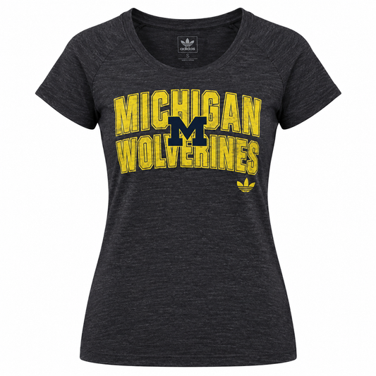 adidas Michigan Wolverines Women's Pop Out V-Neck Shirt