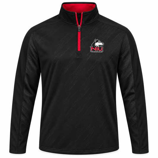Northern Illinois Huskies Performance Fleece Full Zip 1/4 Zip Track Jacket By Colosseum Athletics