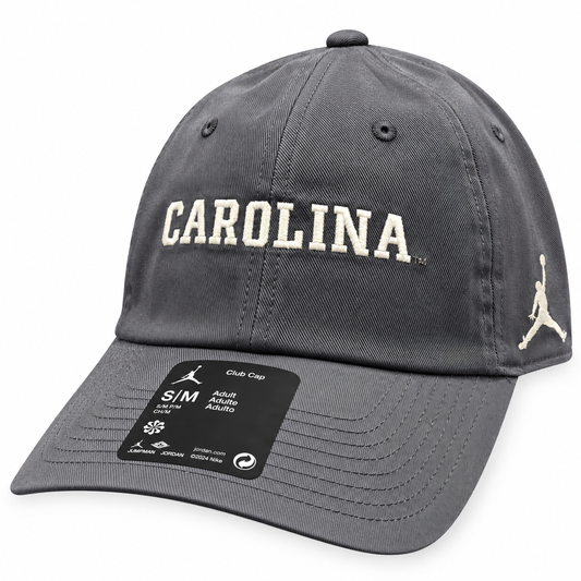 North Carolina Tar Heels Nike Club Anthracite Unstructured Adjustable Hat