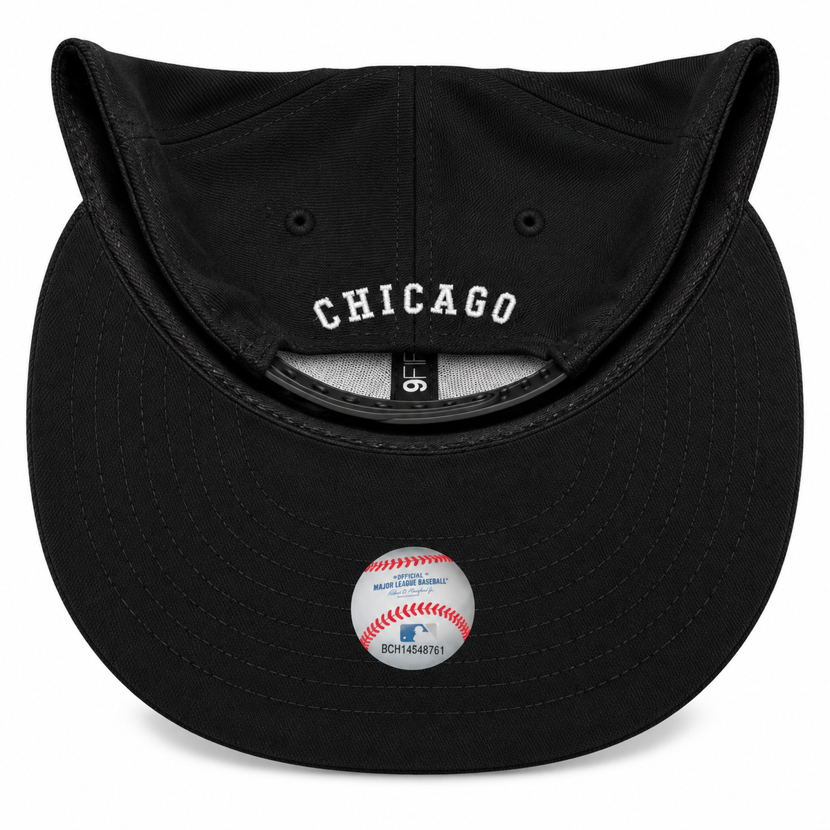 Chicago White Sox New Era Wool Classic Black 9FIFTY Snapback Hat