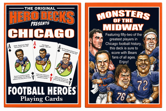 Chicago Bears NFL Hero Decks Playing Cards Poker Sized 52 Card Deck
