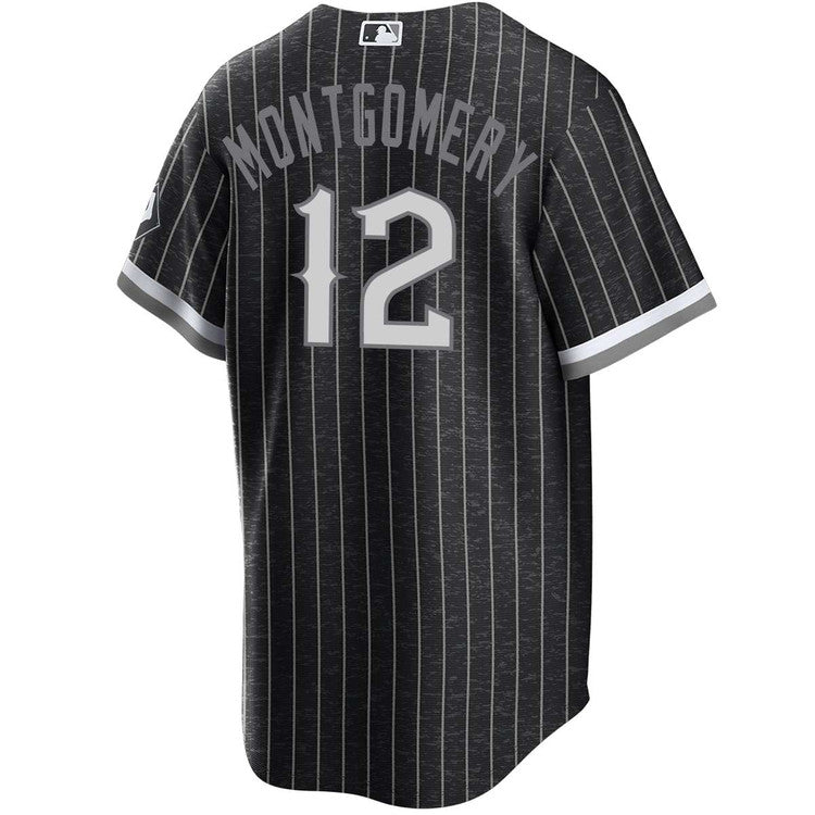 Men's Colson Montgomery Chicago White Sox NIKE City Connect Replica Black Southside Jersey