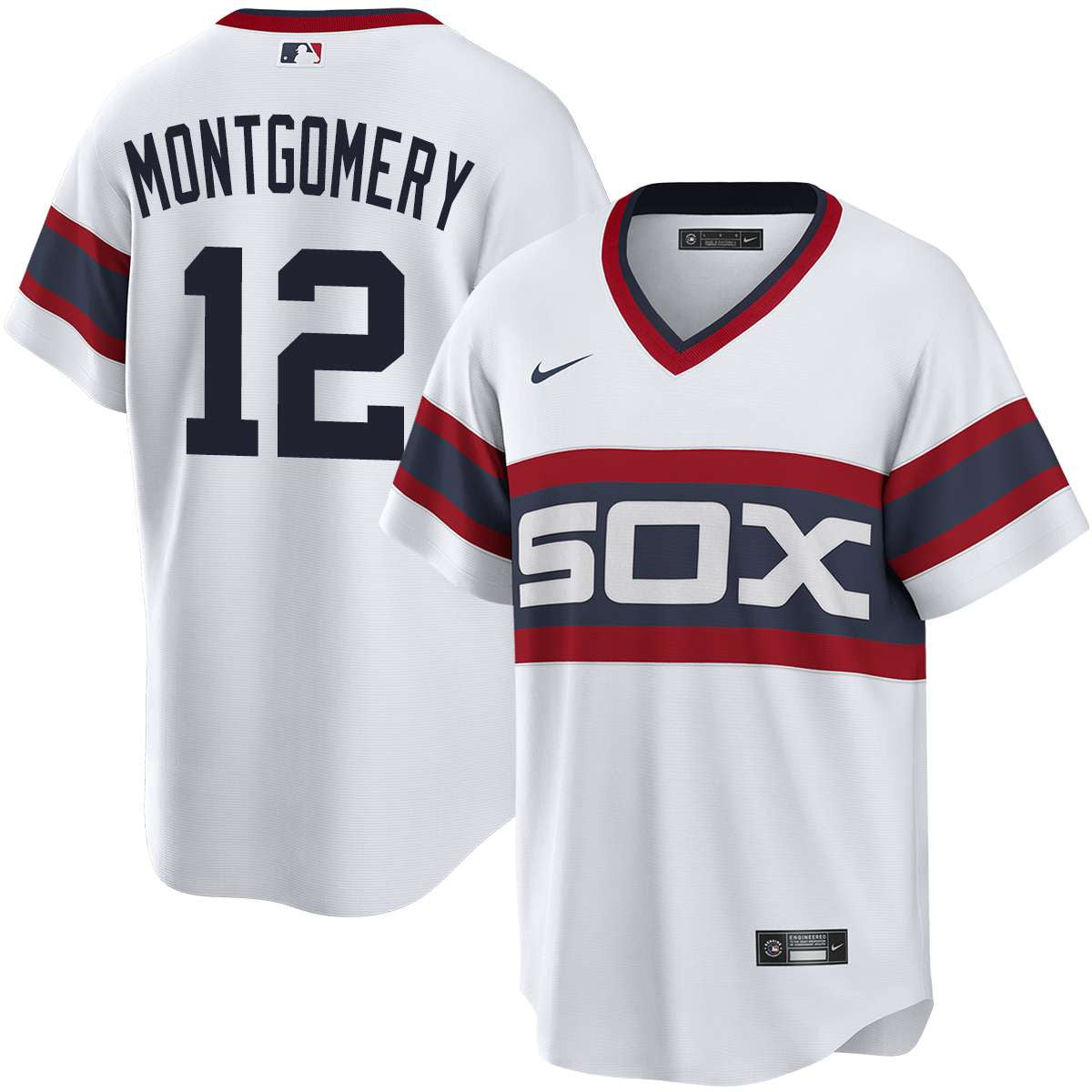 NIKE Men's Colson Montgomery Chicago White Sox Alternate White Premium Twill Replica Jersey - Pro Jersey Sports