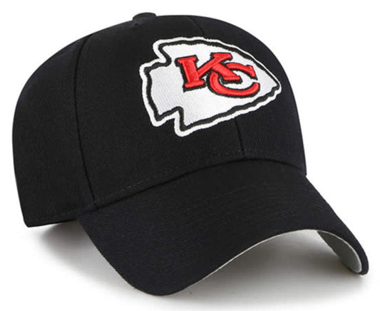 Kansas City Chiefs 47 Brand Black MVP Adjustable Hat - Pro Jersey Sports