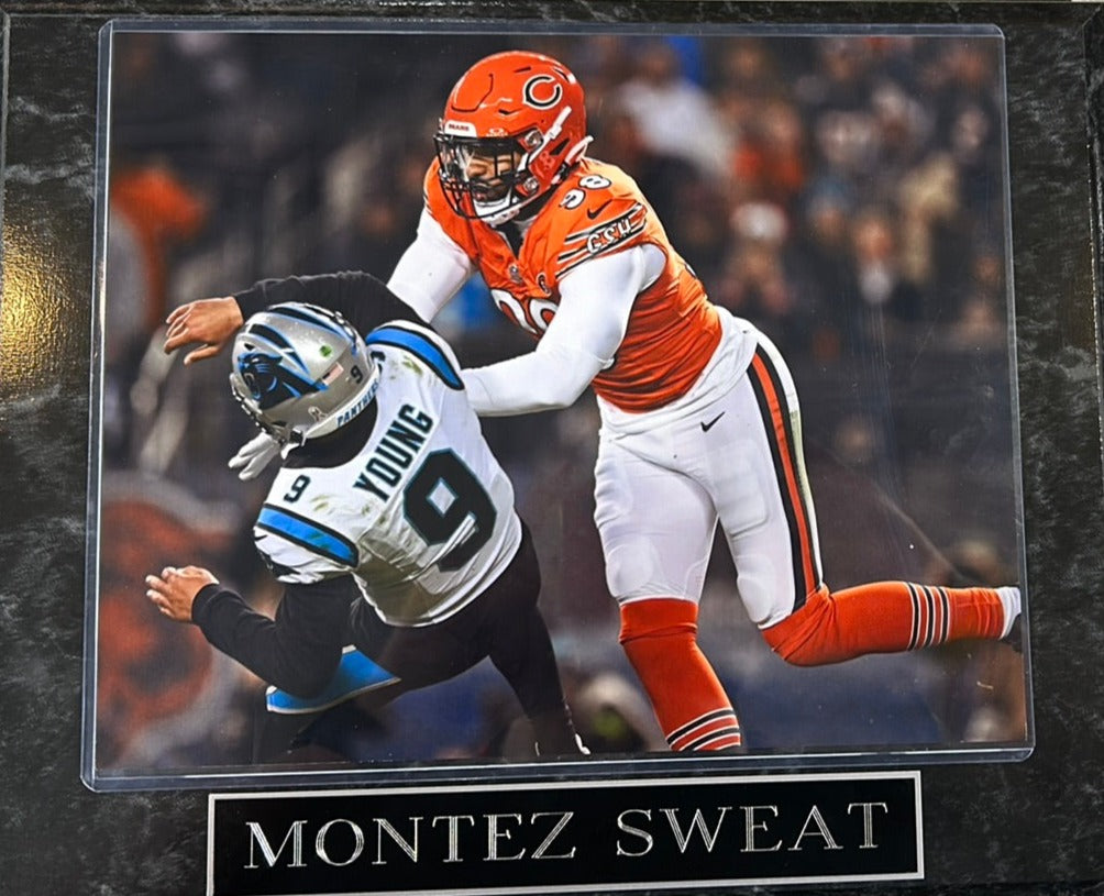 Chicago Bears Montez Sweat Photo Plaque - Pro Jersey Sports