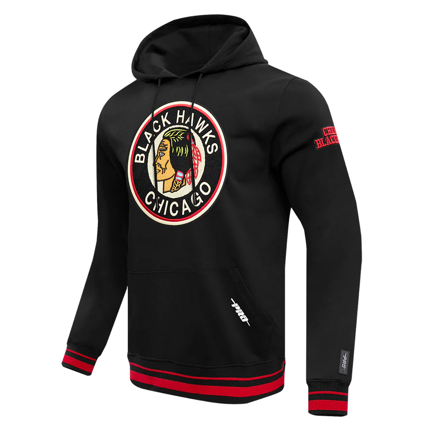 Men's Chicago Blackhawks Pro Standard Retro Classic Black Hoodie - Pro Jersey Sports