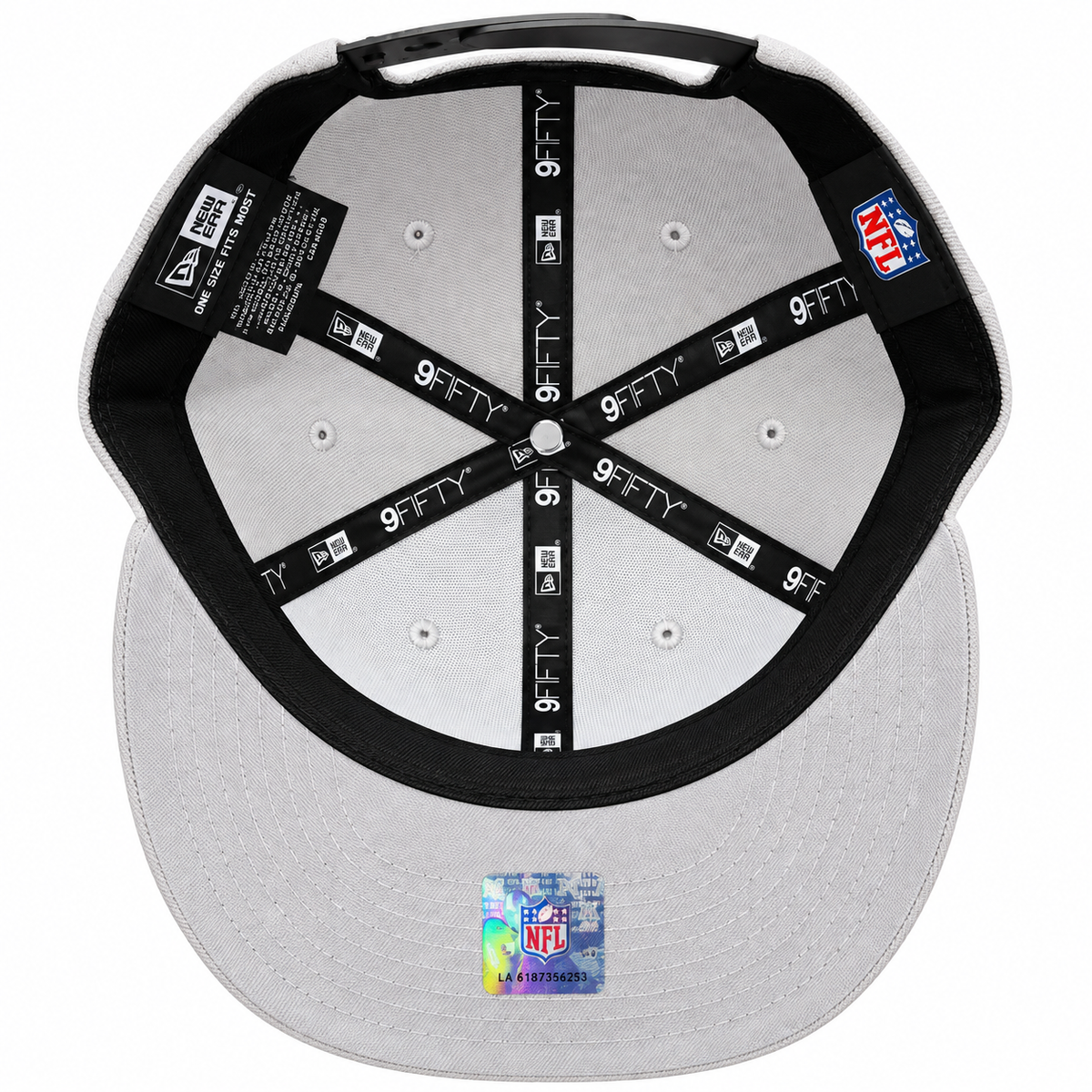 Chicago Bears New Era Primary Logo Grey 9FIFTY Nightshift Adjustable Snapback Hat