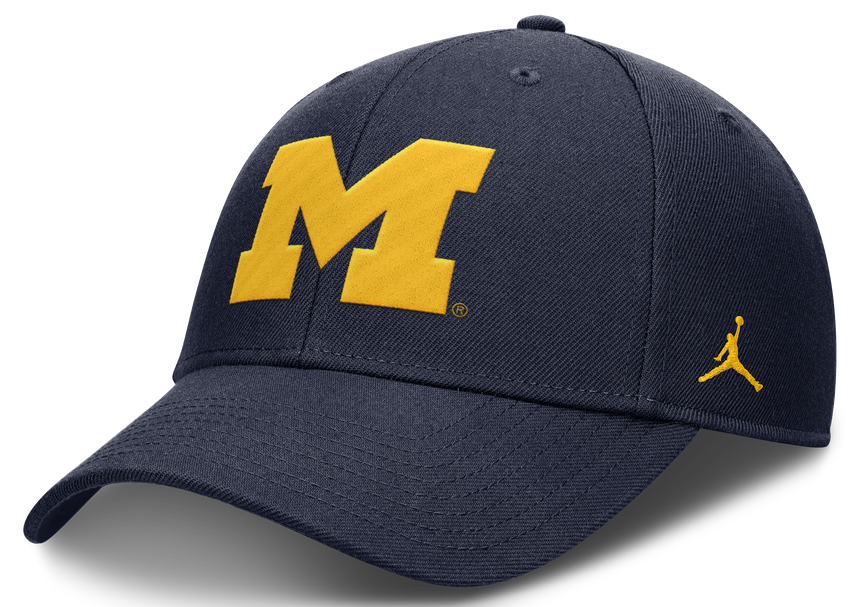 Michigan Wolverines Jumpman Navy Club Adjustable Hat - Pro Jersey Sports