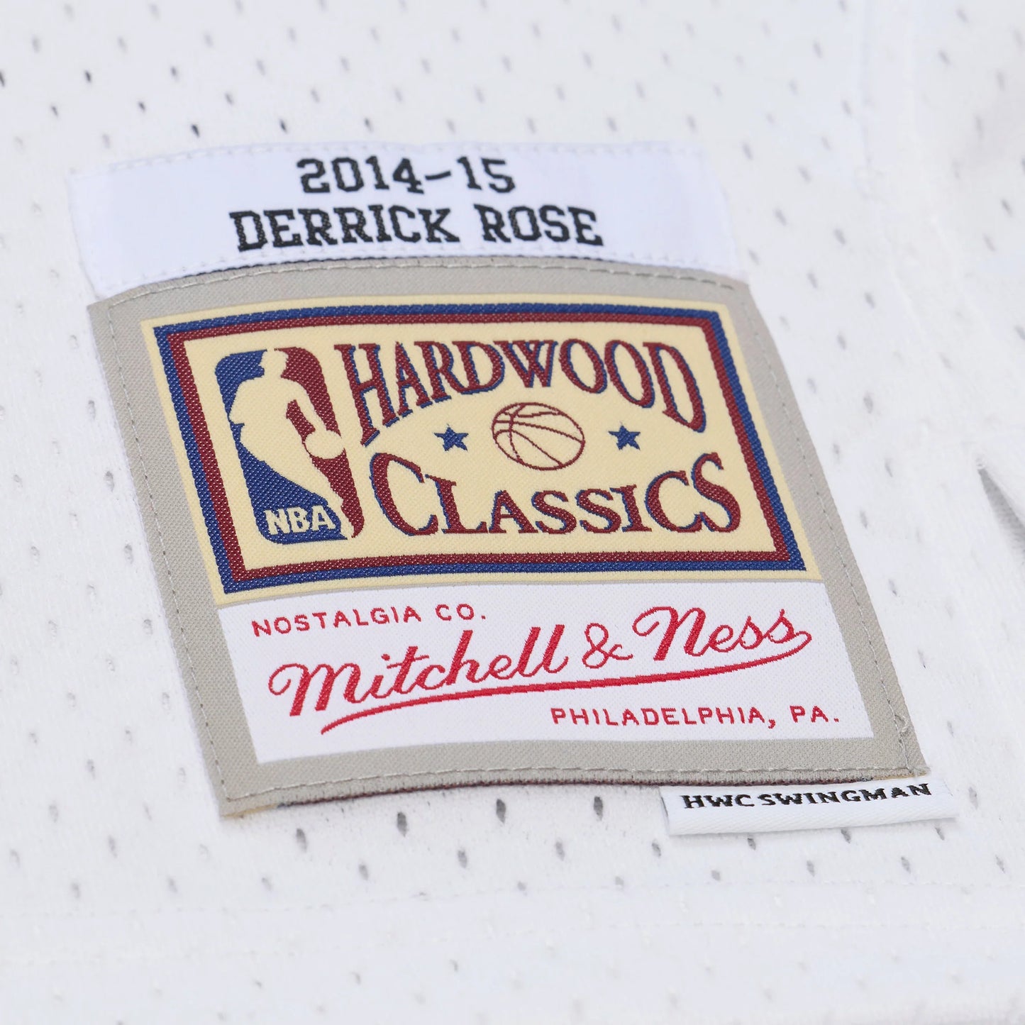 Men's Chicago Bulls Derrick Rose Mitchell & Ness White 2014-15 Hardwood Classics Swingman Jersey (Copy)