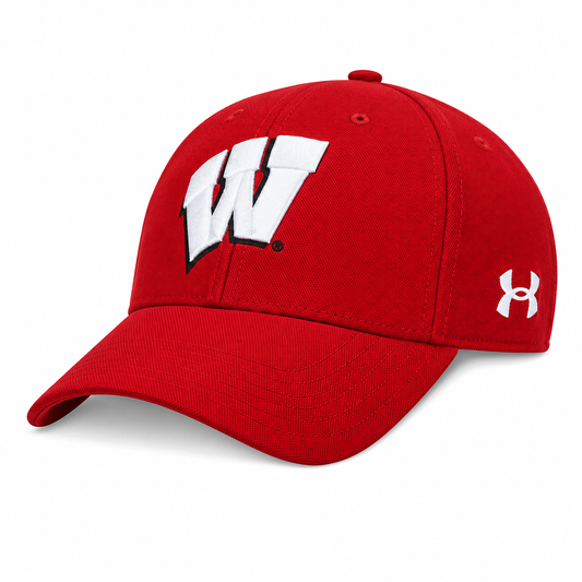 Men's Under Armour Red Wisconsin Badgers Classic Adjustable Hat