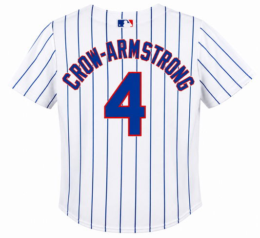 Child Chicago Cubs Pete Crow-Armstrong Nike White Home 2.0 Game Replica Jersey