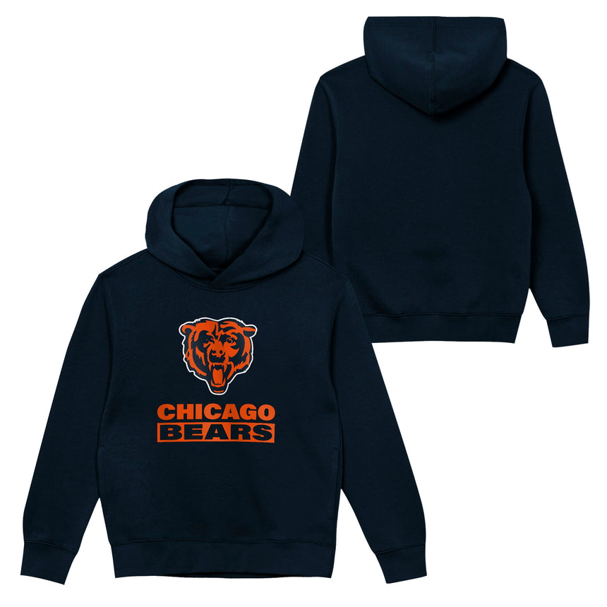 Chicago Bears Child Back to Basics Navy Hoodie - Pro Jersey Sports