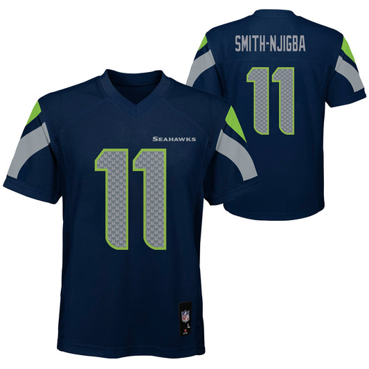 Youth Jaxon Smith-Njigba Seatle Seahawks Navy Replica Mid Tier Player Jersey