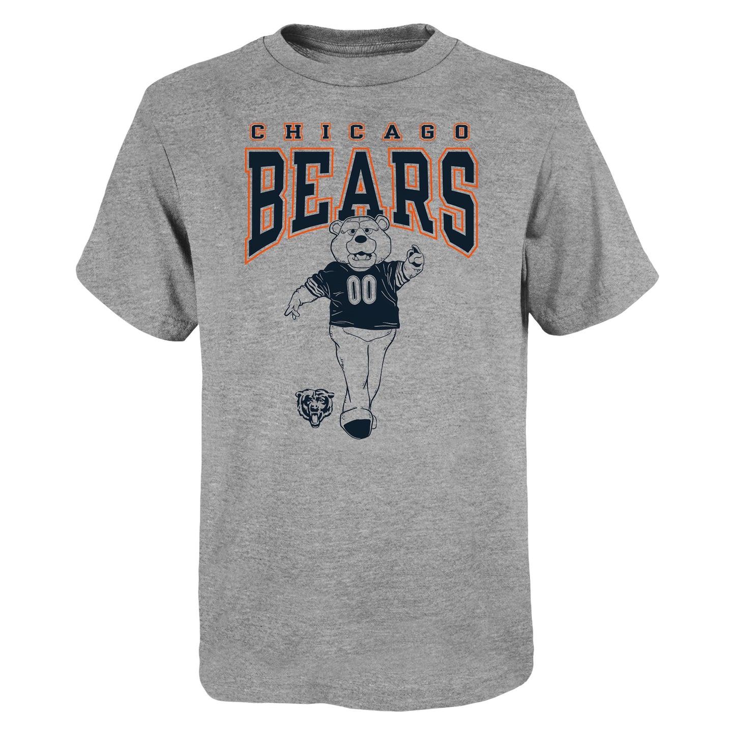 Kids Chicago Bears Gray Mascot Hero Child T-Shirt - Pro Jersey Sports