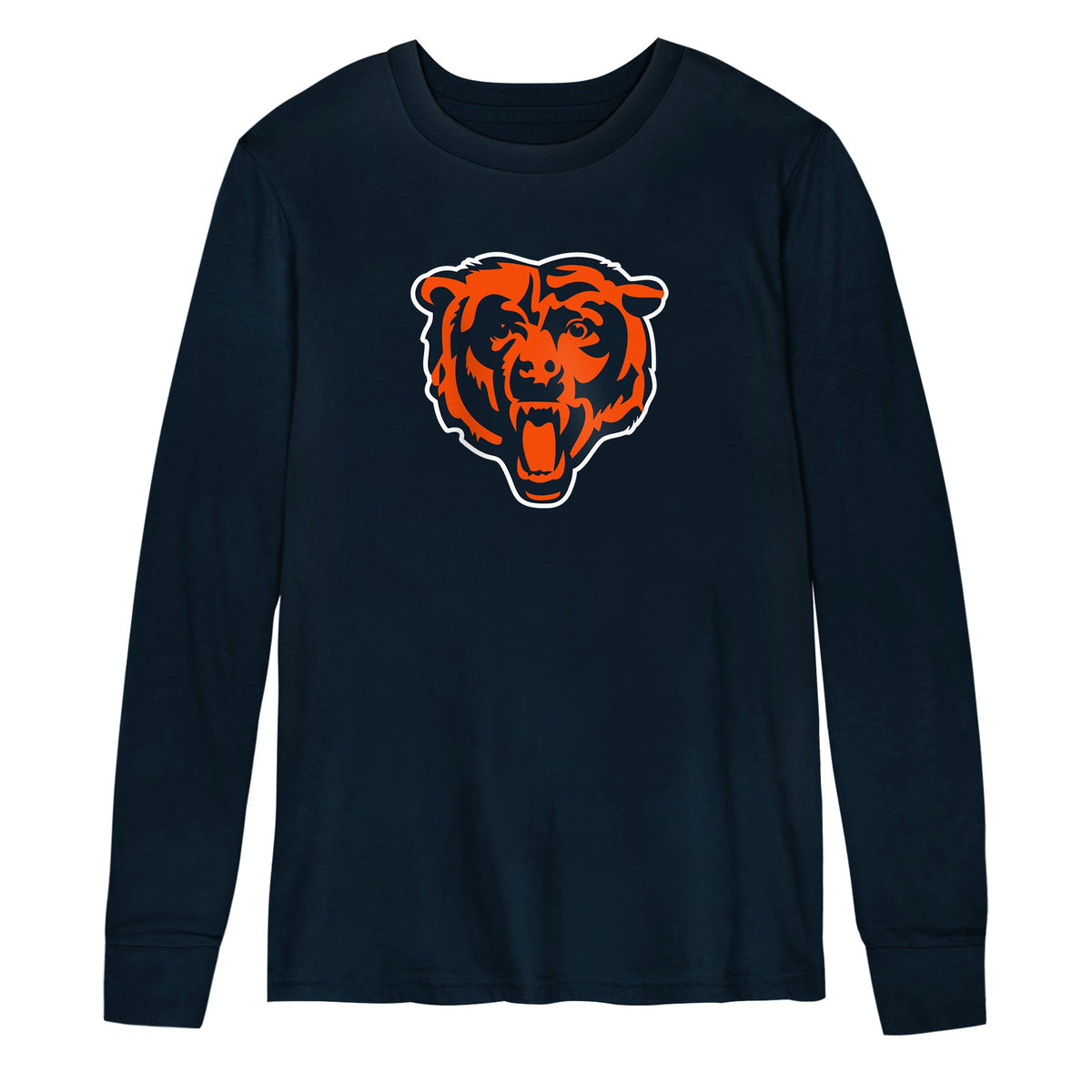 Toddler Chicago Bears Navy Primary Logo Long Sleeve T-Shirt - Pro Jersey Sports