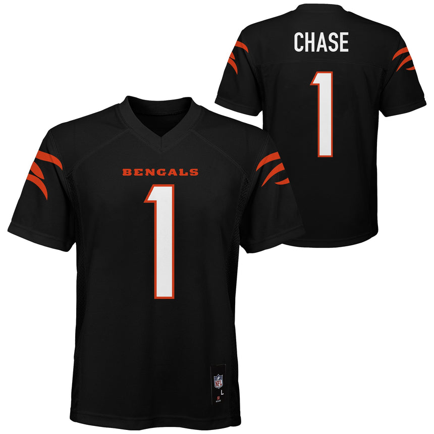 Ja'Marr Chase Cincinnati Bengals Youth Mid Tier Player Jersey - Black - Pro Jersey Sports