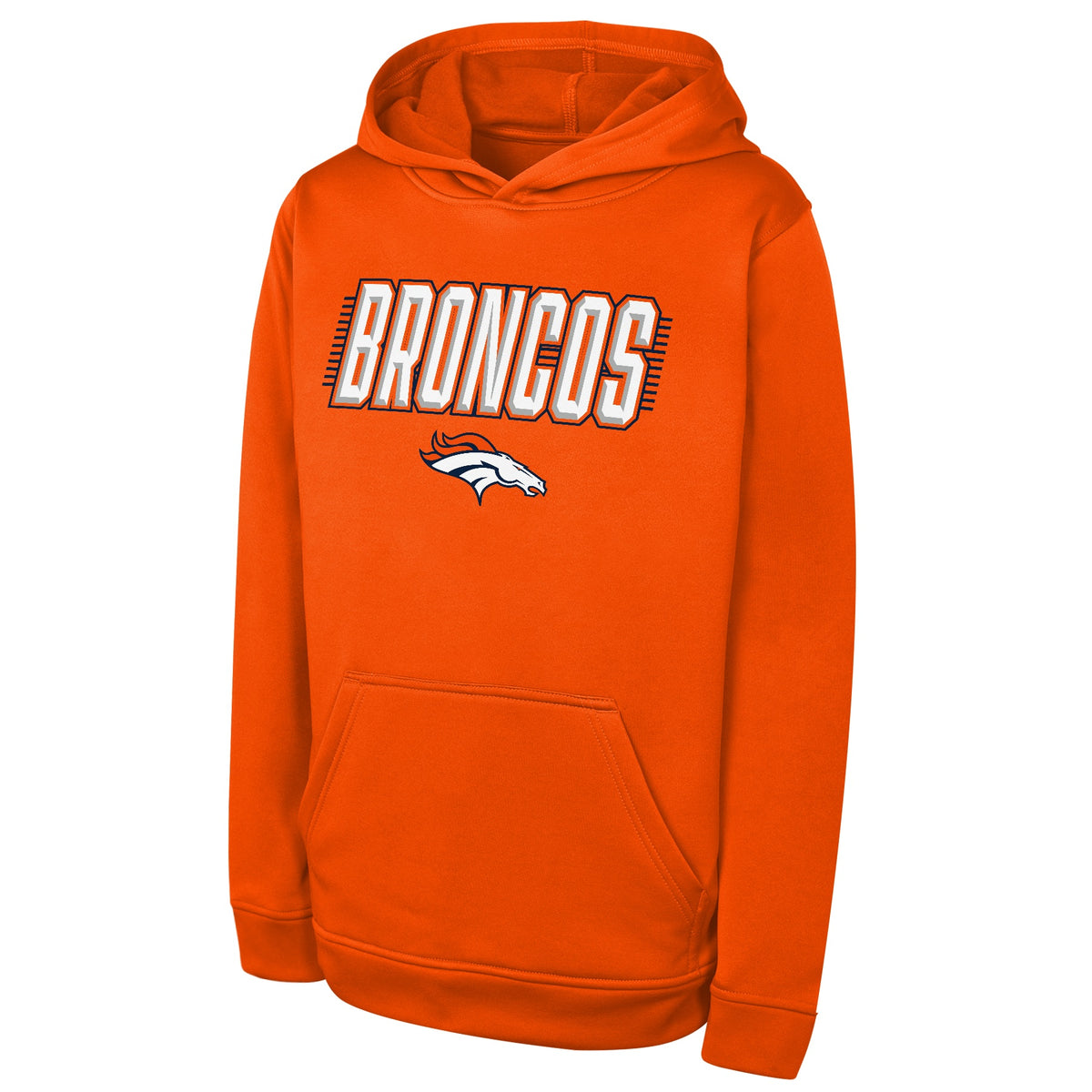 Denver Broncos Youth Sack Party PO Performance Navy Hoodie